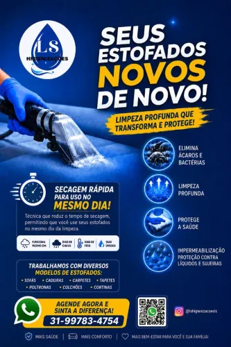 LS Higienizações | Limpeza Profissional de Estofados - sofás, colchões, cadeiras...