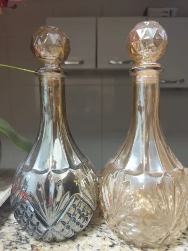 Garrafa para Licor âmbar - Licoreira<br><br>02 unidades <br><br>*30 reais cada*