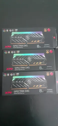 Memória Ram 24GB xpg Spectrix D41 Ddr4 3000mhz (3x8)GB