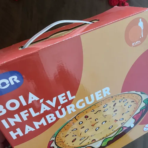 Boia Inflável Hambúrguer MOR - Original, Nova e Lacrada