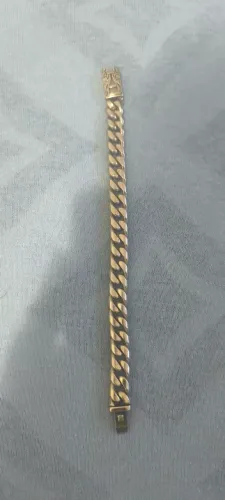 Pulseira Masculina Grossa Grumet Prata 925 Maciça.
