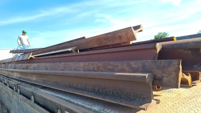 Trilhos Ferroviarios para moegas, Mataburros, TR 32-37-40-45-50-57-68, de 6 a 12 metros