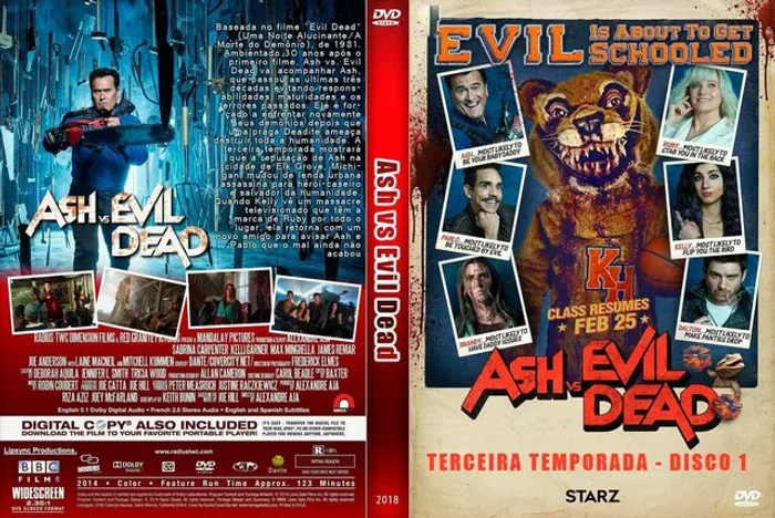 ASH VS EVIL DEAD 3 TEMPORADA DVD
