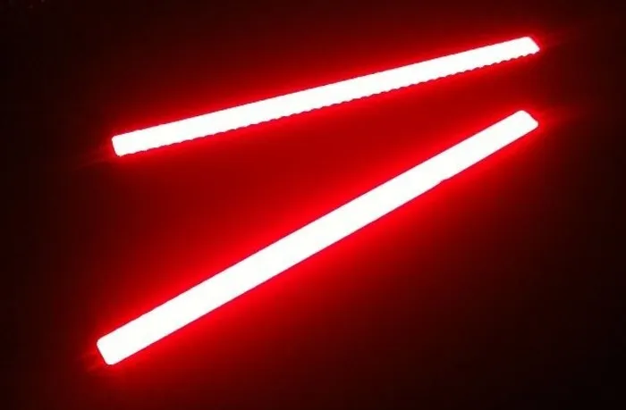 Led Barra Cob 17cm Vermelho 12v Kit 2Unid. Carro Moto Arduino Automação COD-CP630