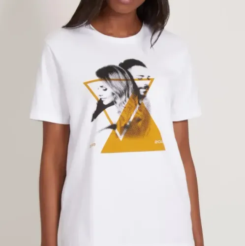 Camiseta Sandy e Jr. Turnê Nossa História - Branca- M