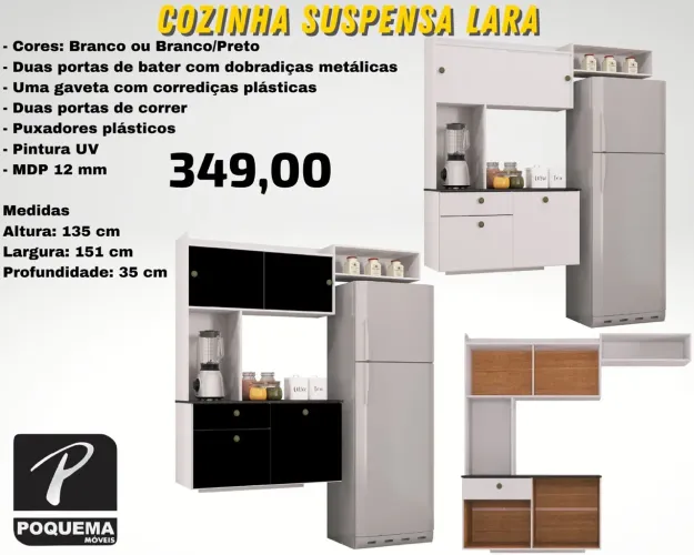 Armário de cozinha Lara 151CM ENTREGA HOJE !!!