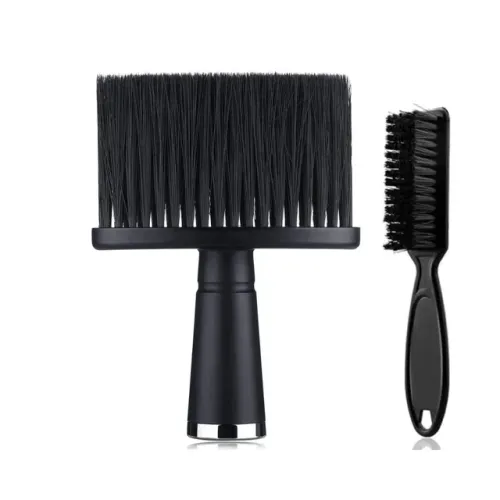 KIT ESPANADOR E ESCOVINHA DE DISFARCE PRETO PROFISSIONAL