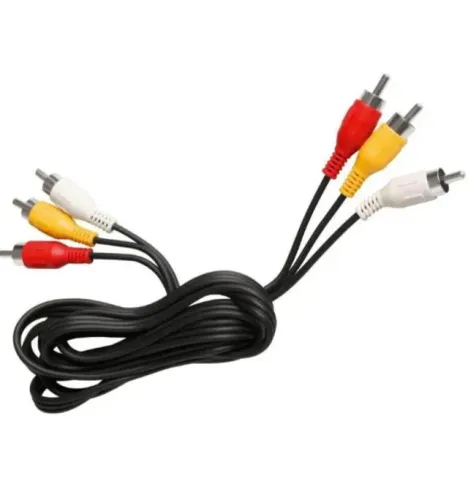 Cabos Áudio Vídeo 3rca X 3 Rca Cabo 1,50 Mt Para Tv De Tub