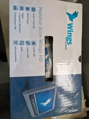 Monitor Slim Wings HD 9 polegadas. 