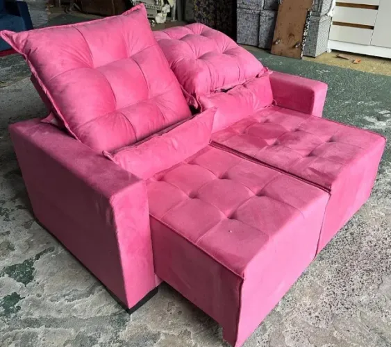 sofá retrátil reclinável 160