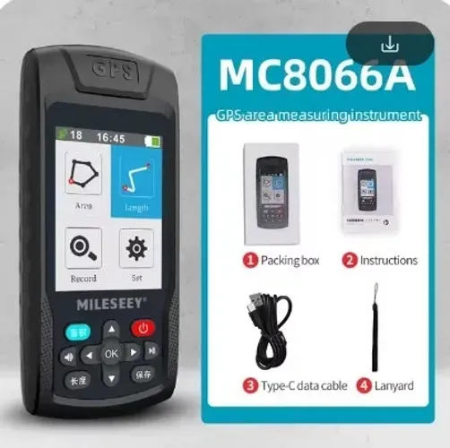 Medidor Área Rural De Navegação Gps Portátil Mileseey MC8066A