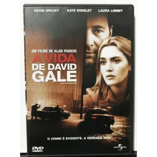 DVD A Vida de David Gale. Kevin Spacey, Kate Winslet, Laura Linney