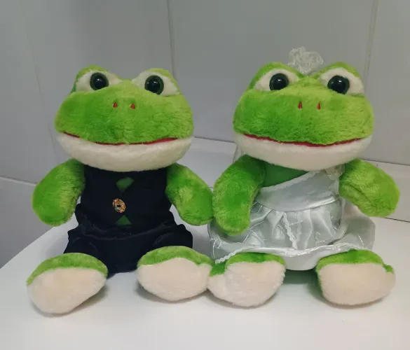 Sapinhos noiva e noivo casal