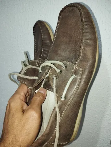 Sapato de couro masculino número 41