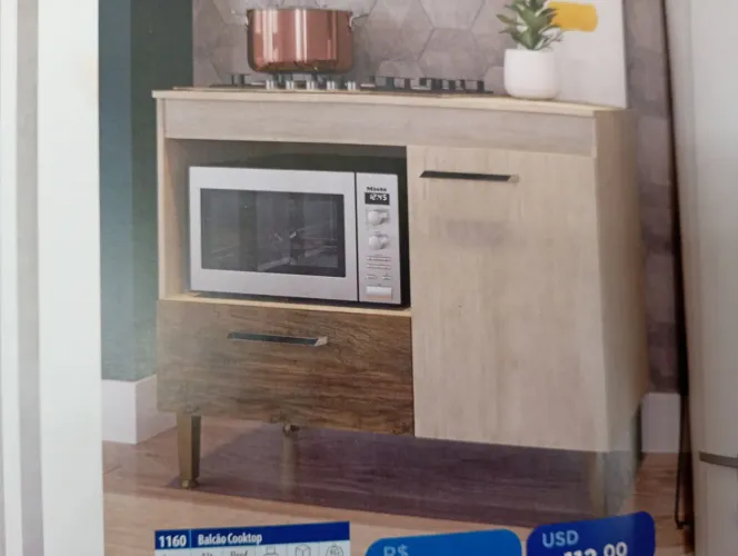 Balcão para Cooktop e forno