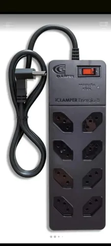 Filtro De Linha Iclamper Energia 8 Com Proteção Contra Surto Eletricos