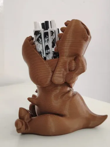 Porta Canetas ou Objetos Dinossauro 15CM Impressão 3D