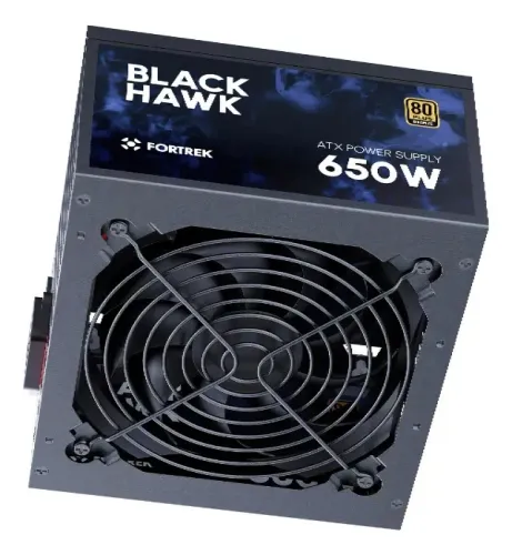 Fonte Gamer Atx Fortrek Black Hawk 650w 80 Plus Bronze Pfc Novo + Instalação Gratis 