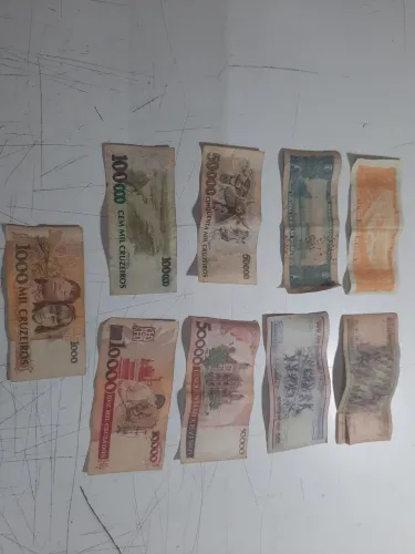 Cédulas antigas para colecionador 