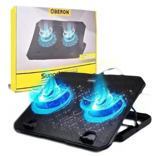 Suporte Base para Notebook Oberon OR-SP242 Até 15,6 Polegadas Com Cooler