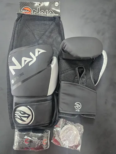 Kit luva+bandagem +bucal Naja