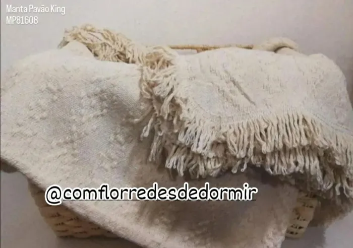Manta Pavão King - Protege e Decora - Entrega Grátis 