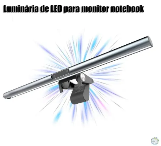 Luminária de Led ajustável para monitor notebook computador