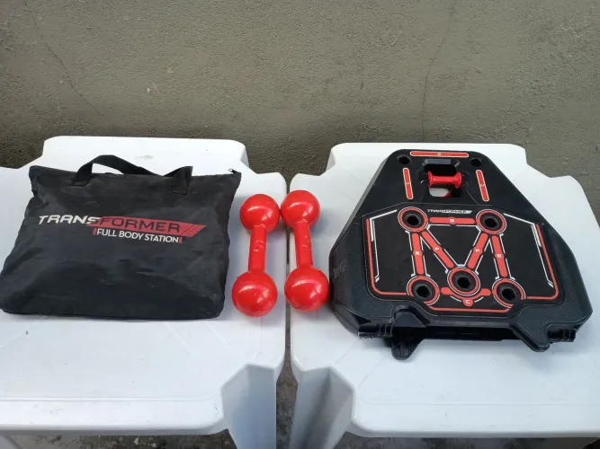 Plataforma de treino Genis e Halteres 5kg