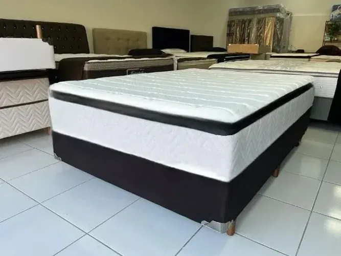 Camas De Casal Molas Ensacadas e Bonnel Novas + Frete Gratis 