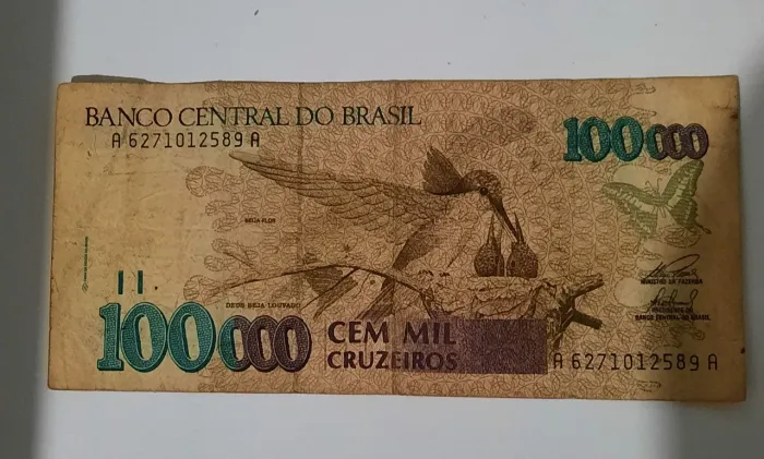 Cédula 100.000 mil cruzeiros OFICIAL!