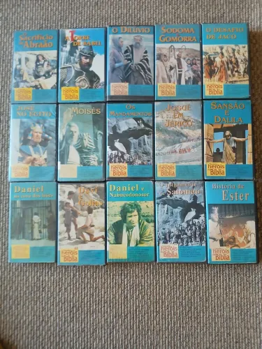 Coleção Grandes Herois da Bíblia - VHS - Completa - Dublado - R8aridade
