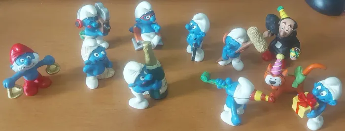 Colecionáveis smurfs originais schleich 