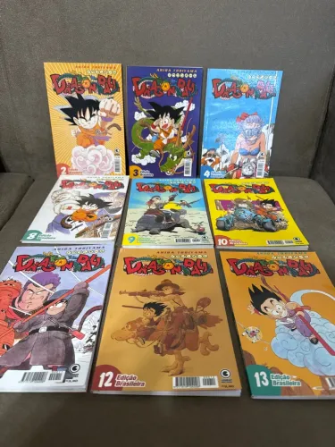 Coleção Dragon Ball - Mangás Originais (Volumes: 2, 3, 4, 8, 9, 10, 11, 12, 13) 