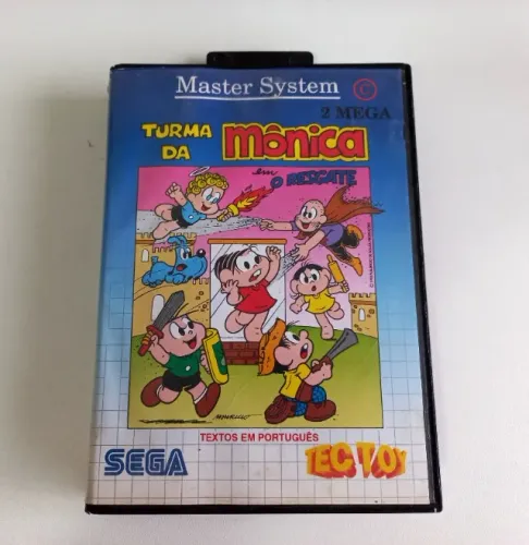 Turma da Mônica em O Resgate Original CIB Completo Master System Tec Toy