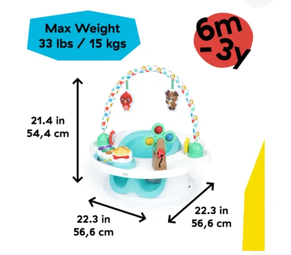 Cadeirinha interativa infantil 