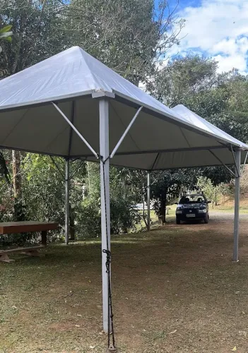 lona piramidal para evento