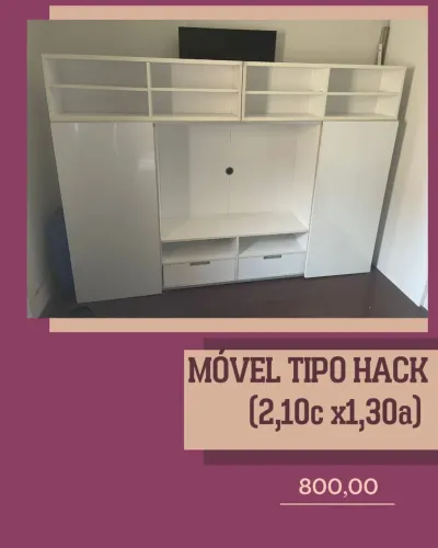 Rack branco em bom está de uso