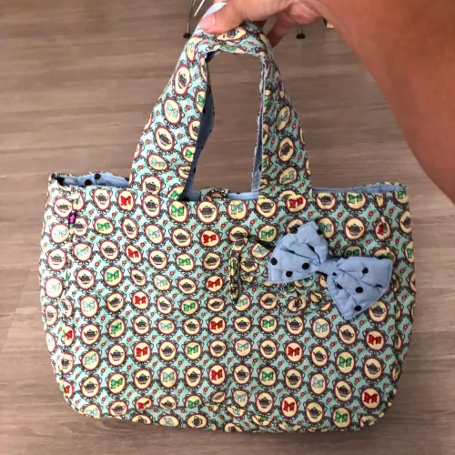 BOLSA DUPLA FACE DE TECIDO G