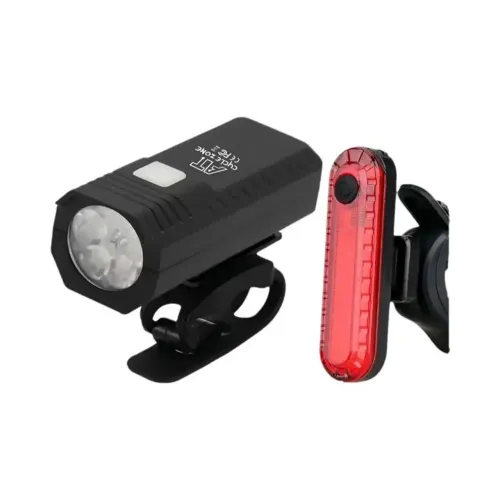 Lâmpada LED frontal e traseira para Bicicleta RECARREGÁVEL USB!