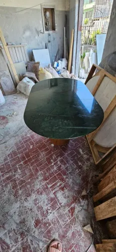 Fabricamos mesa cone + tampo bolacha 1.80x1.00 verde guatemala 