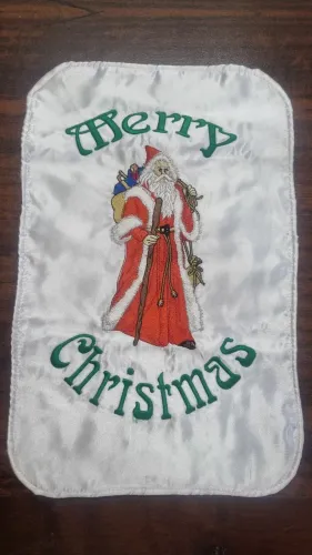 Aplique Patch Bordado Papai Noel 41x26 cm