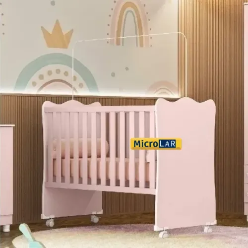 Lindo Berço Rosa Antares - Entrega Monta na Hora