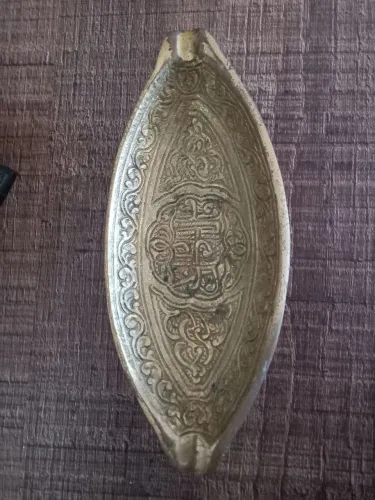 Cinzeiro marroquino antigo bronze