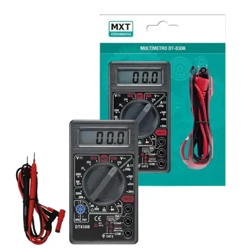 MULTIMETRO DIGITAL, MOD: DT 830-B PRETO