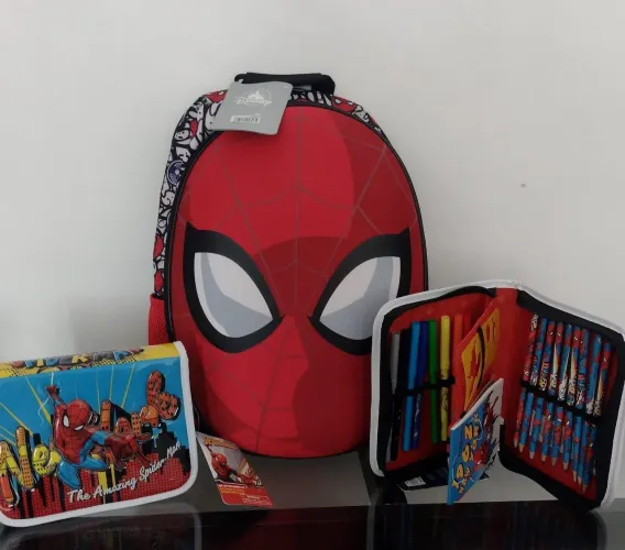 Kit Escolar Homem-Aranha - Mochila e Estojo Duplo Disney store