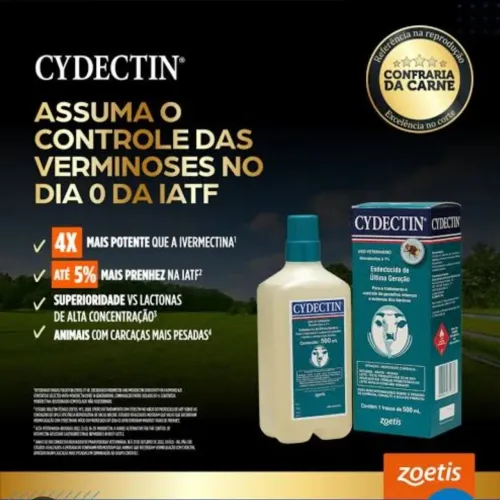 Cydectin 500ml pulgas e carrapatos