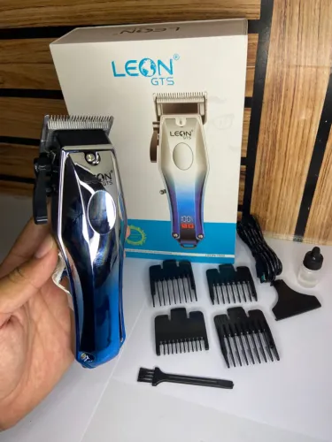 Máquina de Cortar Cabelo sem Fio Prata Azul Leon-1602