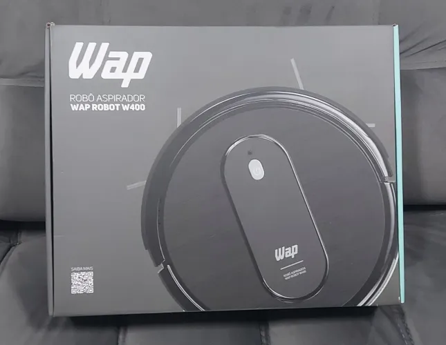 aspirador robô inteligente wap 400w com controle remoto novo lacrado sem uso 