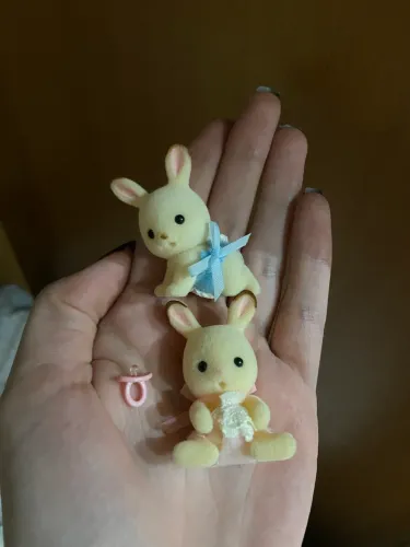 bebês gêmeos irmãos coelho sylvanian families
