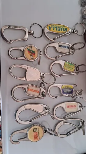 Chaveiros de Gancho Antigo 12 unidades